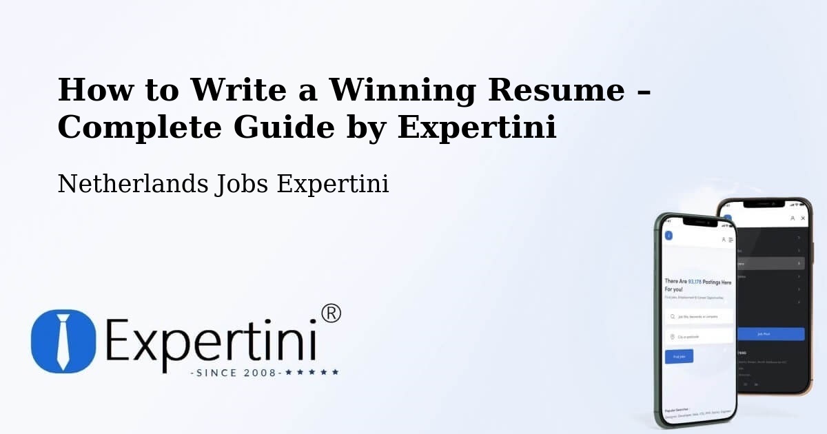 Resume Writing Guide for Job Seekers – Culemborg - Culemborg, Netherlands Jobs Expertini